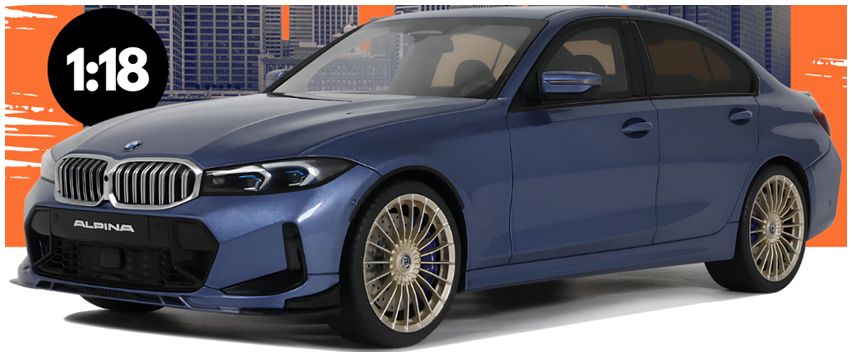 Alpina B3 GT Saloon Blue 2024 1:18 GT Spirit Model