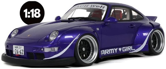 RWB Army Girl Purple 2015 1:18 GT Spirit Model