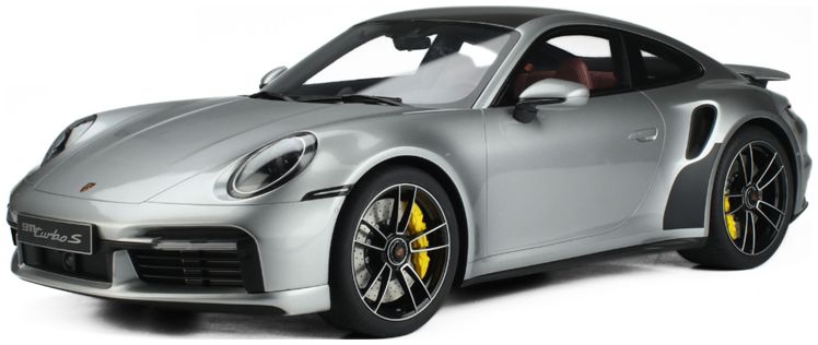 Porsche 911 [992.1] Turbo S Silver 2020 1:8 – diecast model
