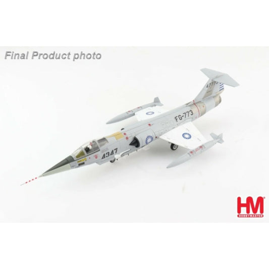 THIS ITEM IS AVAILABLE TO ORDER FROM OUR SUPPLIER - 1:72 HOBBY MASTER HA1072 LOCKHEED F-104G STARFIGHTER 4347, CAPT. S. L. HU, 3RD TFW, 8TH TFS, ROCAF, 1967