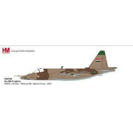 THIS ITEM IS AVAILABLE TO ORDER FROM OUR SUPPLIER - 1:72 HOBBY MASTER HA6109 SU-25K FROGFOOT 25616, 114 SQN, IRAQI AIR FORCE, 1991