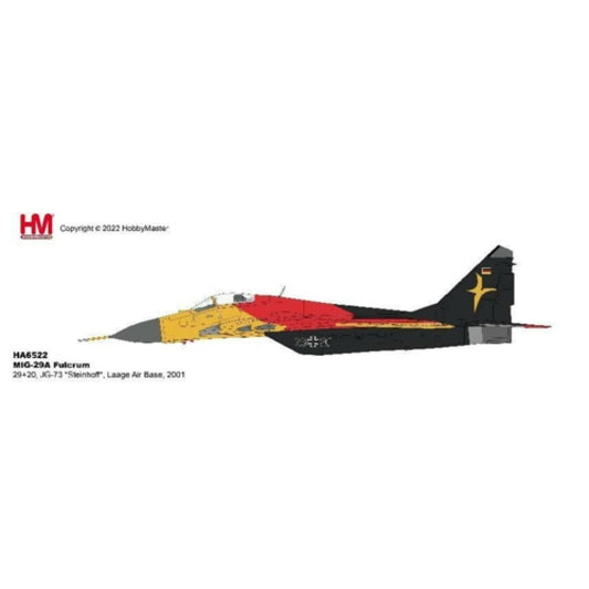 THIS ITEM IS AVAILABLE TO ORDER FROM OUR SUPPLIER - 1:72 HOBBY MASTER HA6522 MIG-29A FULCRUM 29 20, JG-73 STEINHOFF, LAAGE AIR BASE, 2001