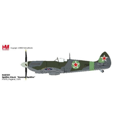 THIS ITEM IS AVAILABLE TO ORDER FROM OUR SUPPLIER - 1:48 HOBBY MASTER HA8324 SPITFIRE MK.IX RUSSIAN SPITFIRE PT879, ENGLAND, 2020