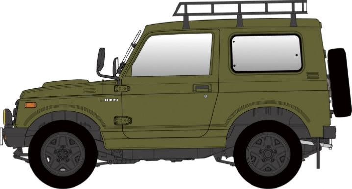 Available to Order – Suzuki Jimny (JA11-5) w/Roof Carrier 1:24 (HAS 20606)