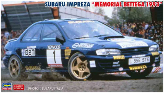 Available To Order – Subaru Impreza Memorial Bettega Kit Winner Car #1 Colin McRae #6 Richard Burns 1993 1:24 Hasegawa Model (HAS LE20768)