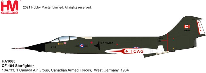 CF-104 Starfighter 104733 1 Canada Air Group Canadian Armed Forces West Germany 1:72 – diecast model