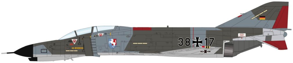 F-4F Phantom II 38+17 JaboG 'Westfalen' 1981 1:72 – diecast model