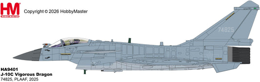 J-10C Vigorous Dragon 74825 PLAAF 2025 1:72 Hobby Master Aviation Model