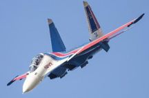 Su-30SM Russian Knights Blue 34 RF-81705 Russian Air Force 2019 1:72 – diecast model