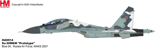 Su-30MKM 'Prototype' Blue 04 Russia Air Force MAKS 2007 1:72 Hobby Master Aviation Model