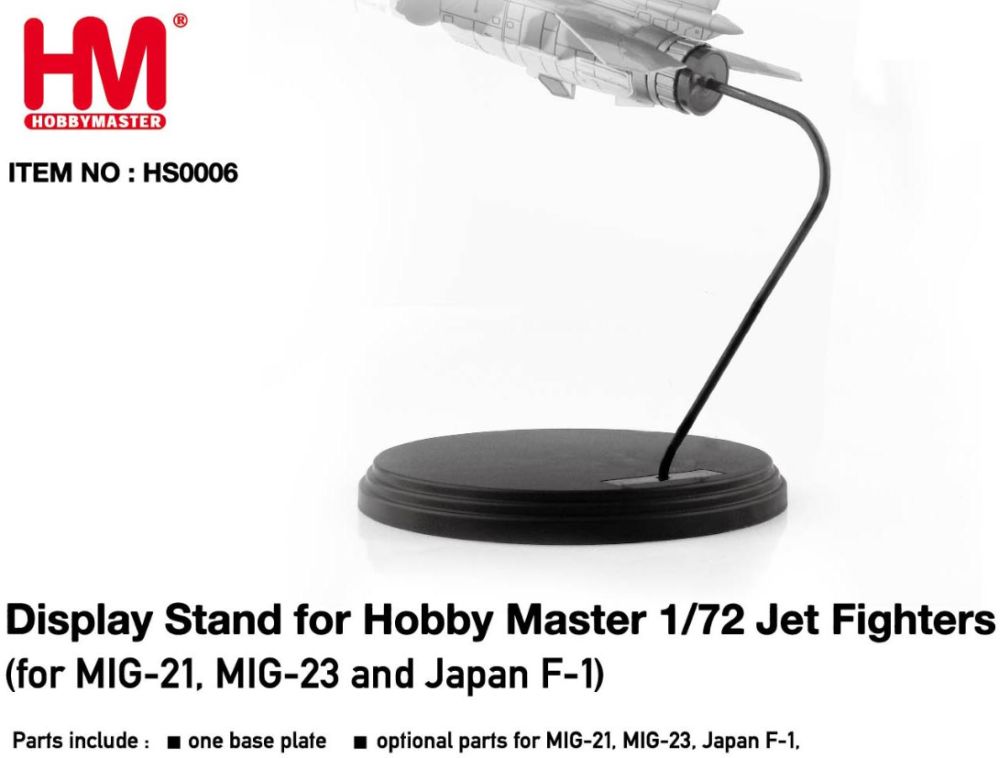 Display Stand for Hobby Master 1:72 Jet Fighters 1:72 Hobby Master Aviation Model