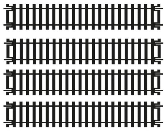 R600 Straight Track x 4 BLISTER PK 1:76 / H0 / 00 Hornby Model