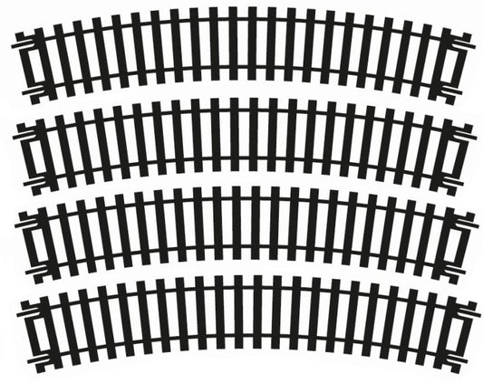 R606 2nd Radius Curve x 4 BLISTER PK 1:76 / H0 / 00 Hornby Model