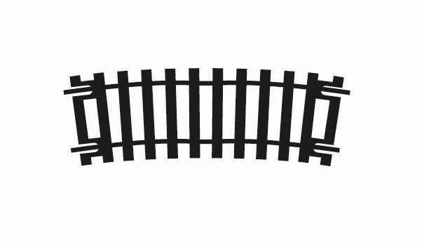 Available To Order – Half Curve - 2nd Radius 1:76 / H0 / 00 (HOR R643)