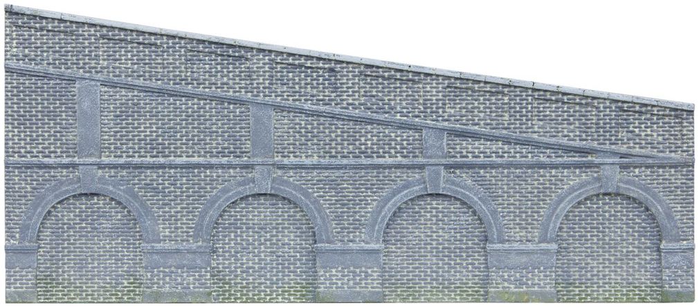 Available To Order – Mid Stepped Arched Retaining Walls x2 (Eng 1:76 (HOR R7387)