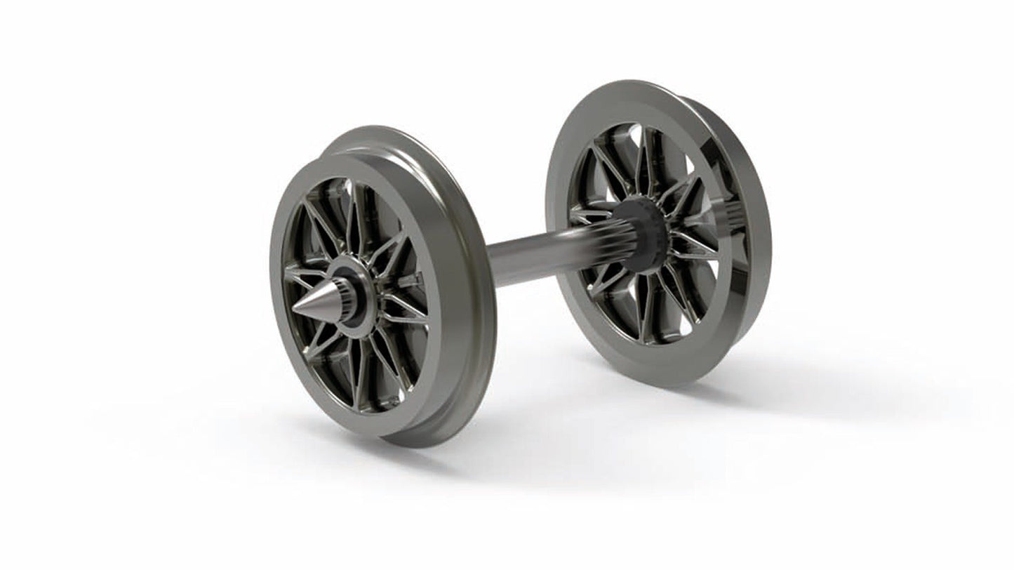 Available To Order – 12.6mm Split Spoked Wheels 1:76 / H0 / 00 (HOR R8100)