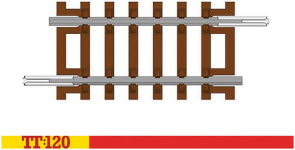 Available To Order – Quarter Straight Track 1:120 Hornby Model (HOR TT8011)