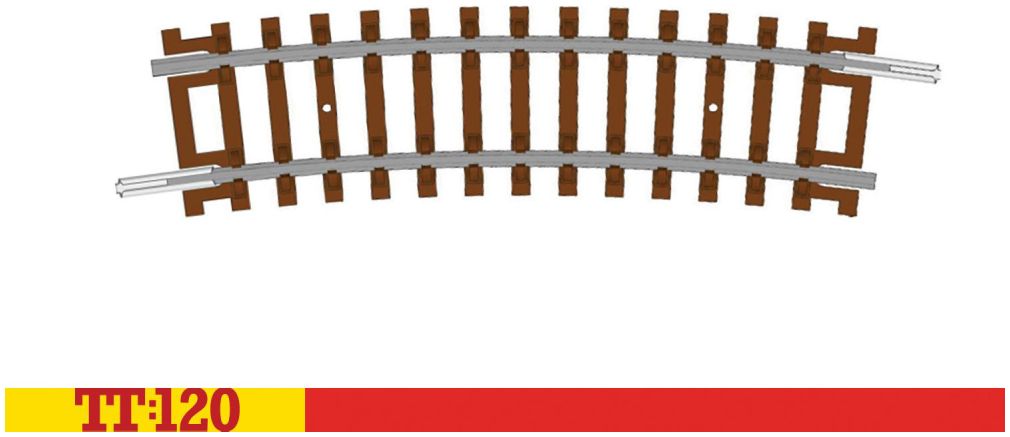 Half Curve - 2nd Radius 1:120 – diecast model