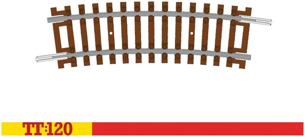Half Curve - 1st Radius 1:120 – diecast model