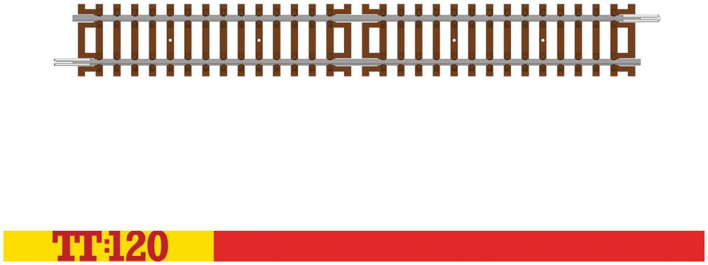 Extended Half Straight Track 1:120 – diecast model