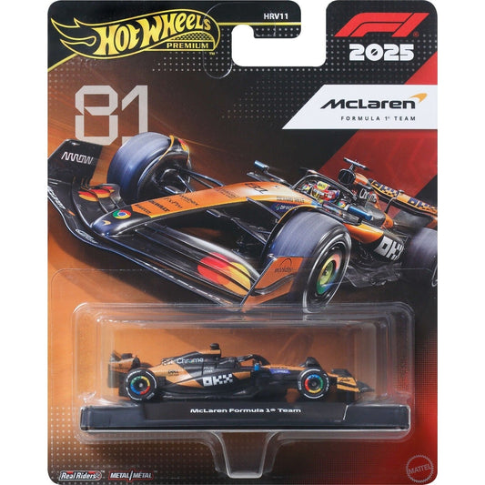 1:64 Hot Wheels 2025 McLaren Formula One Team #81 Oscar Piastri JKD81