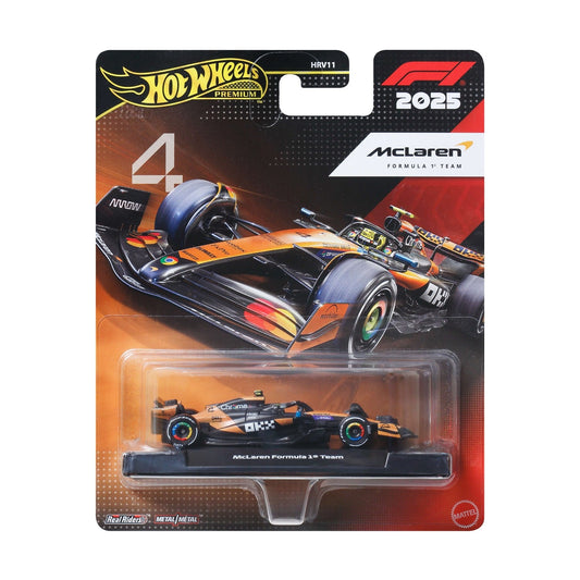 1:64 Hot Wheels 2025 McLaren Formula One Team #4 Lando Norris JKD88