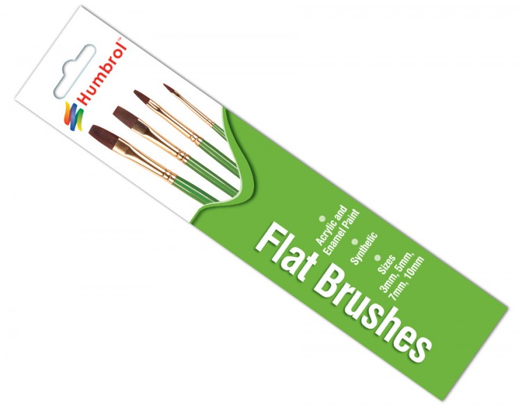 Brush Pack - Flat (3, 5, 7, 10) Humbrol Model