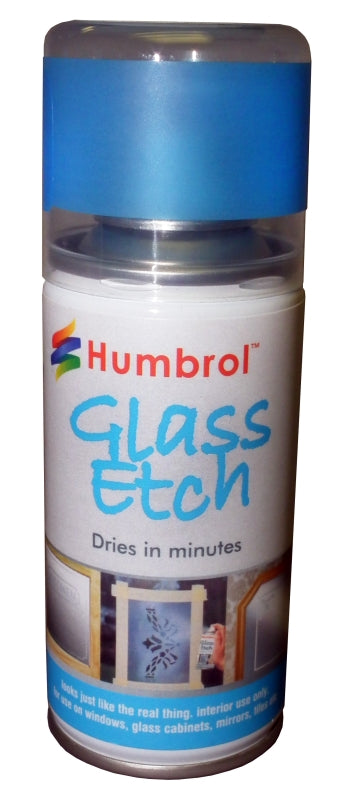 Available To Order – Glass Etch Effect Spray - Blue 150ML Humbrol Model (HUM D7702)