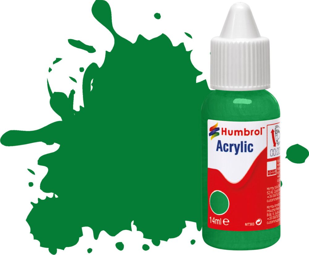 Available To Order – Emerald Green Gloss Acrylic Paint Dropper Bottle 14ML Humbrol Model (HUM DB0002)