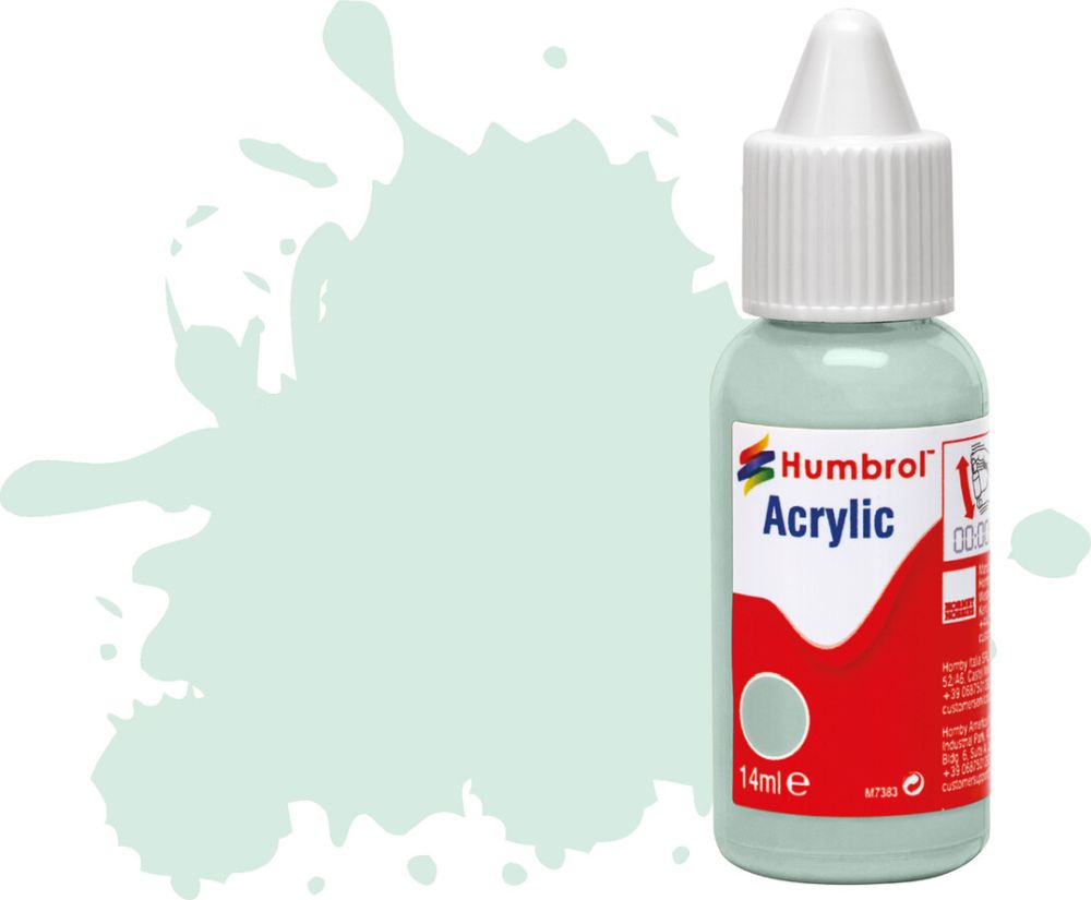 Duck Egg Blue Matt Acrylic Paint Dropper Bottle 14ML Humbrol Model