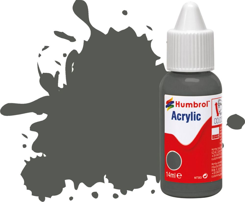 Sea Grey Matt Acrylic Paint Dropper Bottle 14ML Humbrol Model
