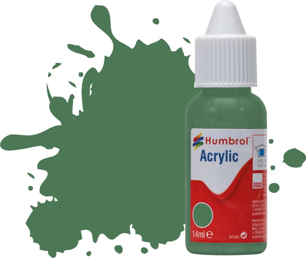 Available To Order – No 101 Mid Green   Matt 14ML Humbrol Model (HUM DB0101)