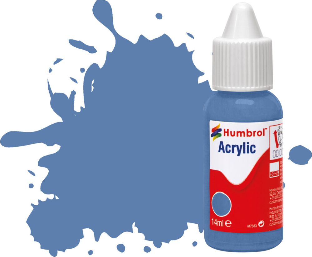 Available To Order – WWI Blue Matt Acrylic Paint Dropper Bottle 14ML Humbrol Model (HUM DB0109)