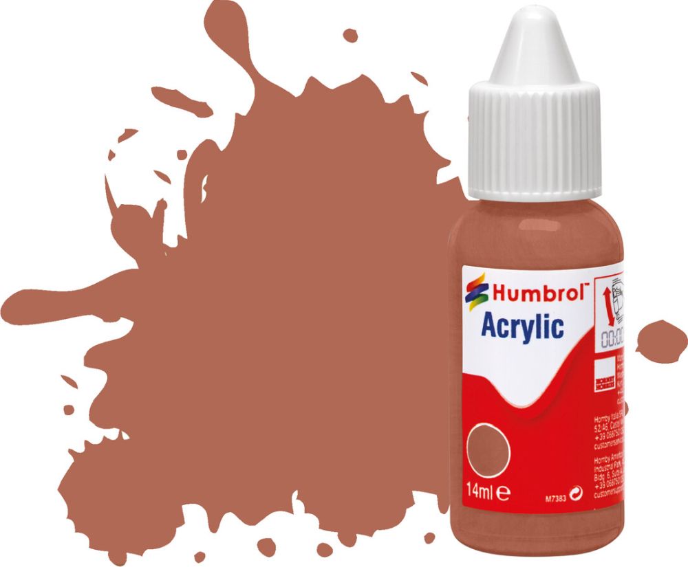Available To Order – Rust Matt Acrylic Paint Dropper Bottle 14ML Humbrol Model (HUM DB0113)