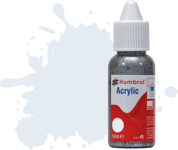 Available To Order – Chrome Silver Metallic Acrylic Paint Dropper Bottle 14ML Humbrol Model (HUM DB0191)