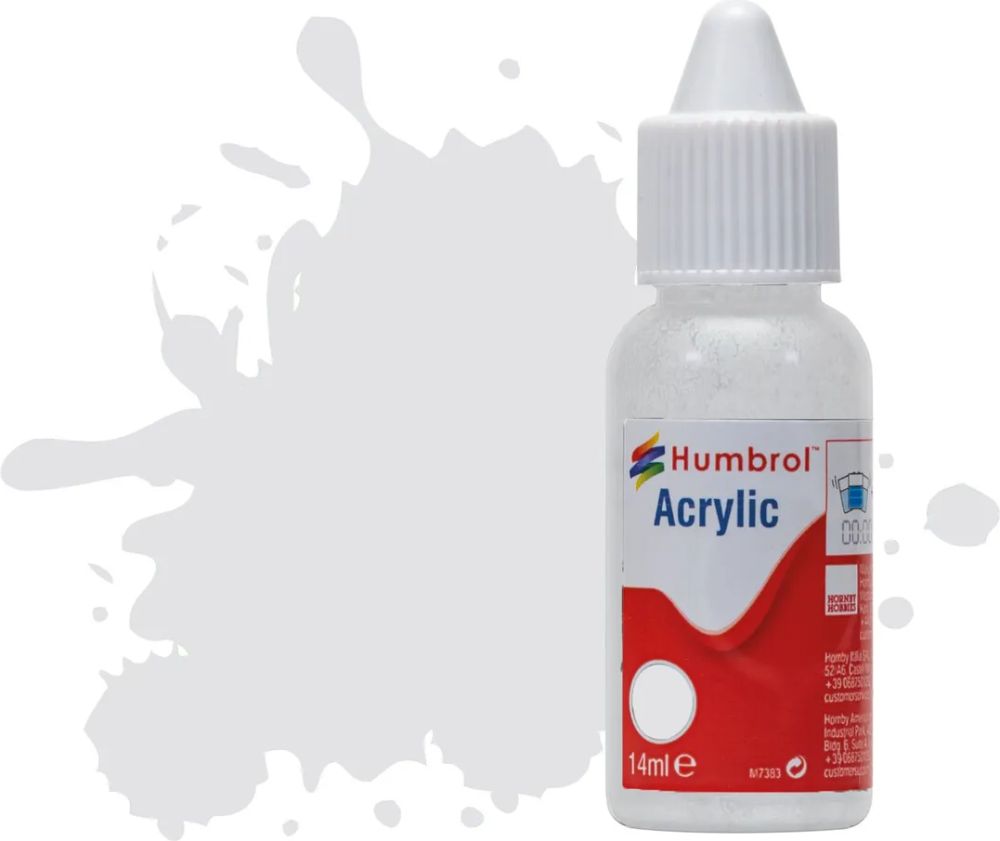 Available To Order – No 196 Light Grey   Satin 14ML Humbrol Model (HUM DB0196)