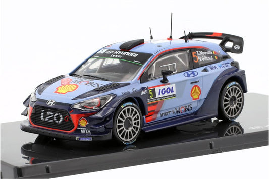 Hyundai i20 Coupe WRC T.Neuville N.Gilsoul Sieger Rallye Tour de Corse 2017 1:43 (HYU 8809430771380)
