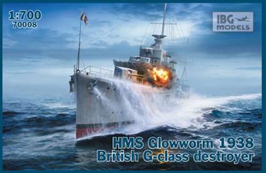 HMS Glowworm 1938 British G-Class Destroyer 1:700 – diecast model