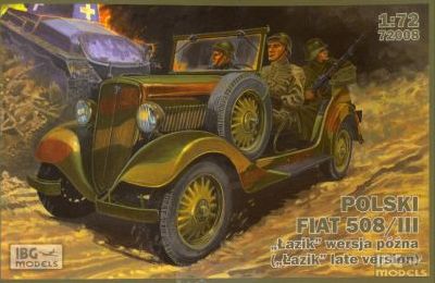Polski Fiat 508/III 'Lazik' Wersja Pozna ('Lazik' late Version) 1:72 – diecast model