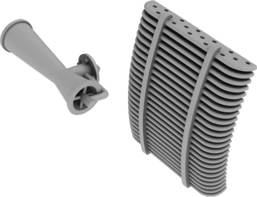 PZL P.11c Radiator and Venturi Tube (3D Printed Set) 1:72 – diecast model