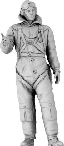 Polish Air Force Pilot 1939 (3D Printed Figure) 1:72 – diecast model