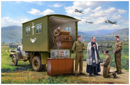 Confession Before The Fight WWII Mobile Field Chapel 1:35 – diecast model