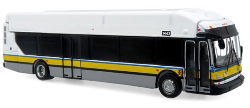 Available to Order – NFI Xcelsior XN40 Transit Bus Yellow Stripe 1:160 (ICO 1600575)