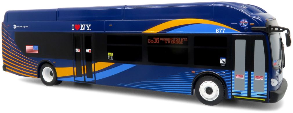 Available to Order – NFI Xcelsior XN40 Transit Bus: MTA New York City - Bus Bank (Coin slot) 1:43 (ICO 430602)