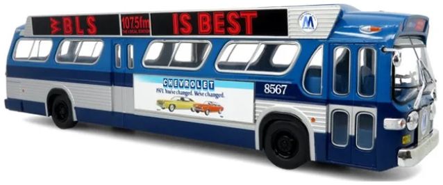 Available To Order – GM TDH-5303 Transit Bus: MTA New York City 1963 1:43 Iconic Replicas Model (ICO 430666)