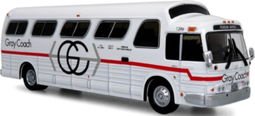 GM PD4107 'Buffalo' Coach 1966 Gray Coach Destination Toronto/Pearson Airport 1:87 – diecast model
