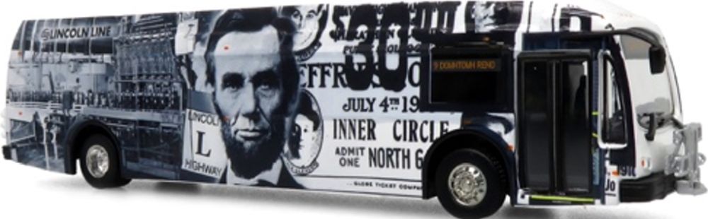 Proterra ZX5 Electric Transit Bus 2021 Reno RTC/Lincoln Line 1:87 – diecast model