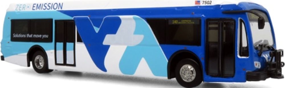 Proterra ZX5 Electric Transit Bus 2021 Santa Clara Valley 1:87 – diecast model