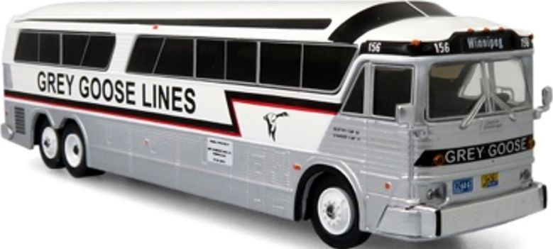 MCI MC-7 Challenger Intercity Coach Grey Goose Lines 1:87 – diecast model