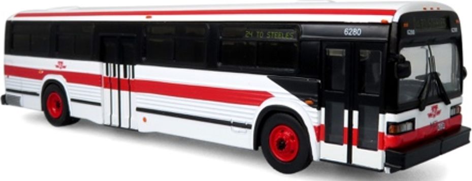 MCI Classic Transit Bus TTC Toronto Transit Commission 24 to Steeles 1:87 – diecast model